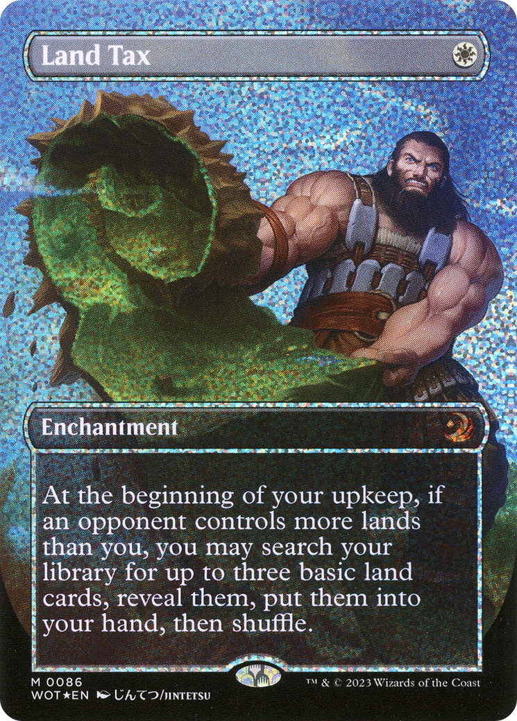 Land Tax (Anime Borderless) (Confetti Foil) [Wilds of Eldraine
