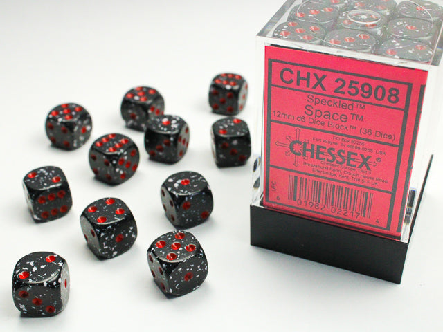 Chessex - 36 Piece D6 - Speckled Space