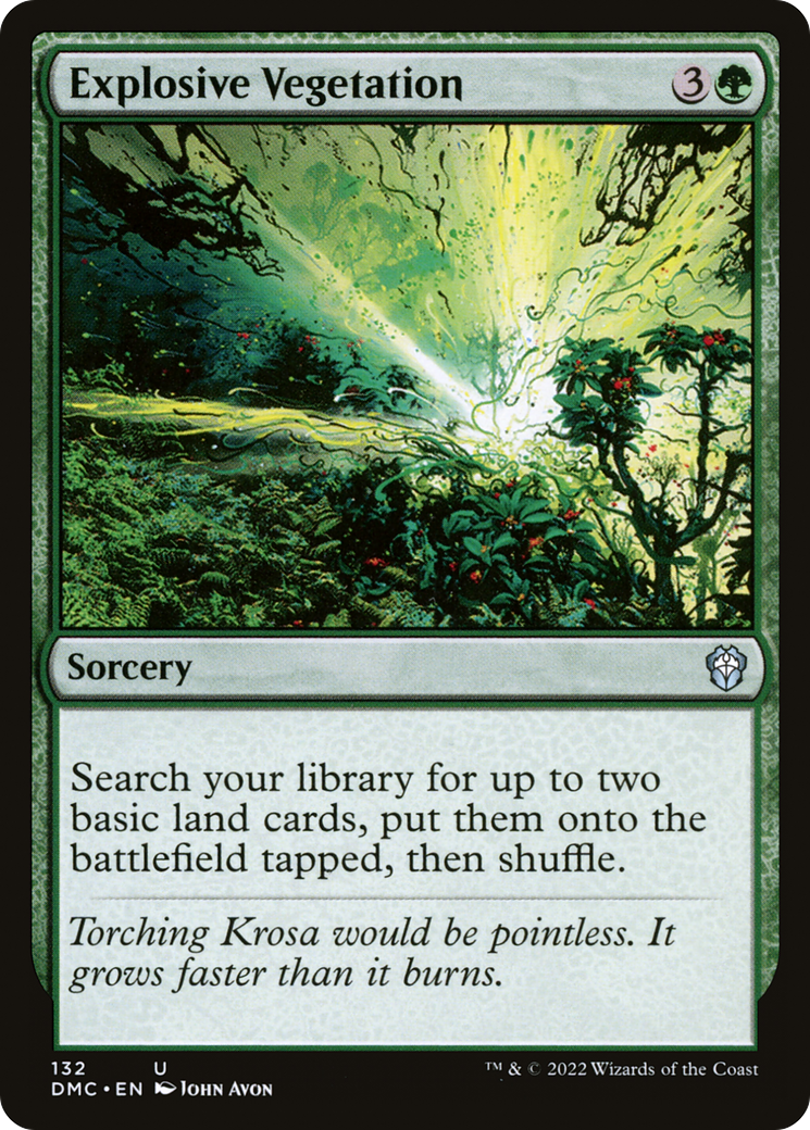 Explosive Vegetation [Dominaria United Commander]
