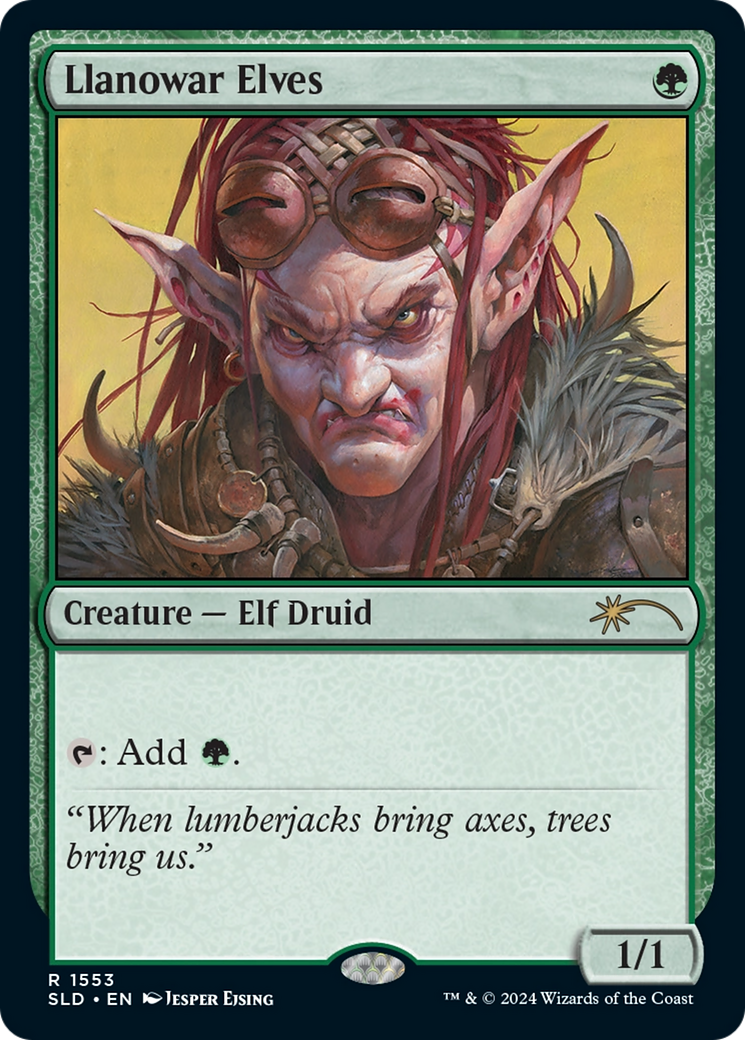 Llanowar Elves (1553) (SLD-1553) - Secret Lair Drop Series