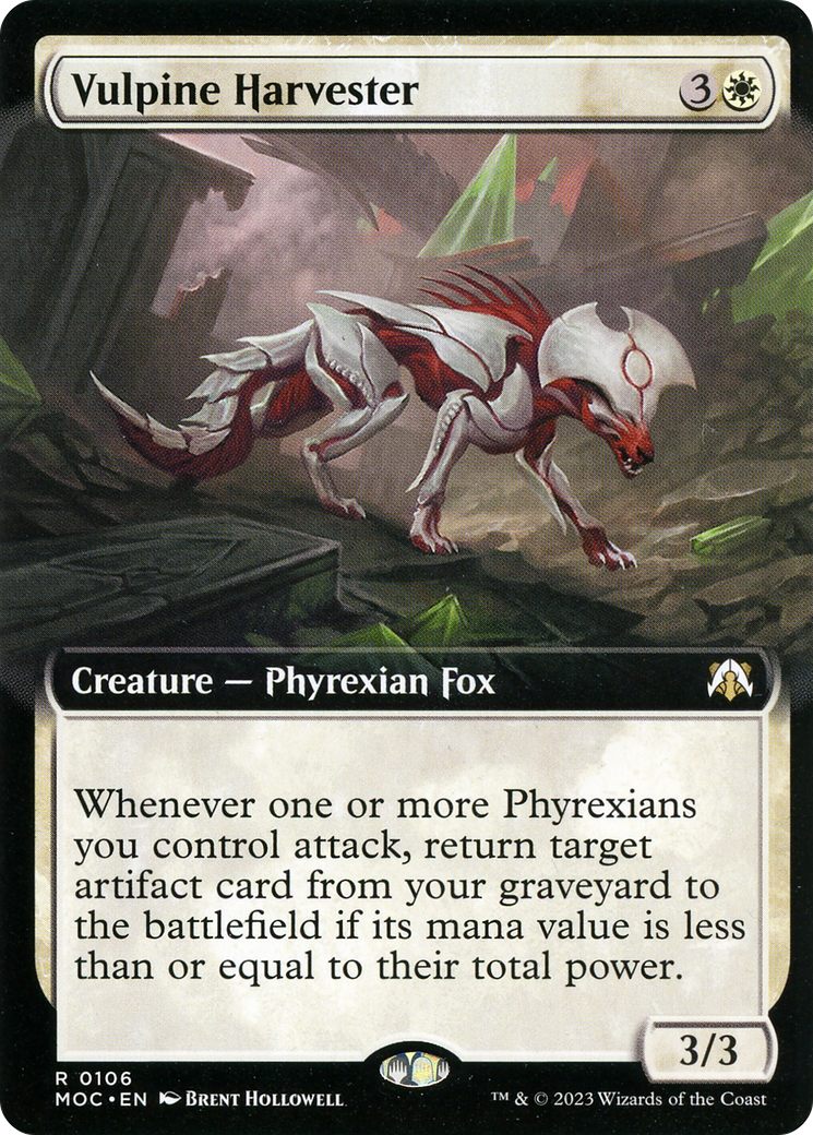 Vulpine Harvester (MOC-106) - March of the Machine Commander: (Extended Art) Foil