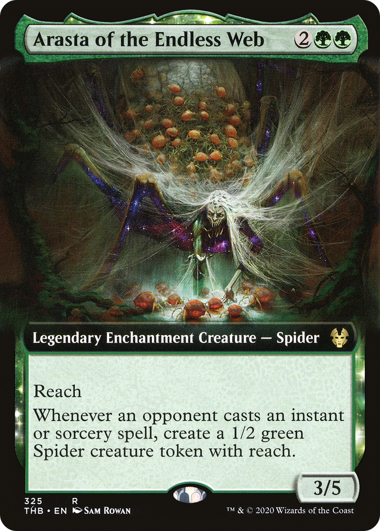Arasta of the Endless Web (THB-325) - Theros Beyond Death: (enchantment, Extended Art) Foil
