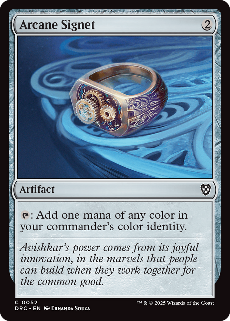 Arcane Signet (0052) (-052) - Commander: Aetherdrift