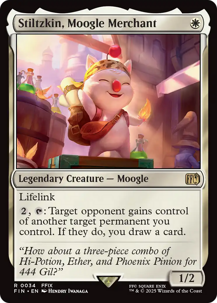 Stiltzkin, Moogle Merchant (FIN-034) - Universes Beyond: FINAL FANTASY