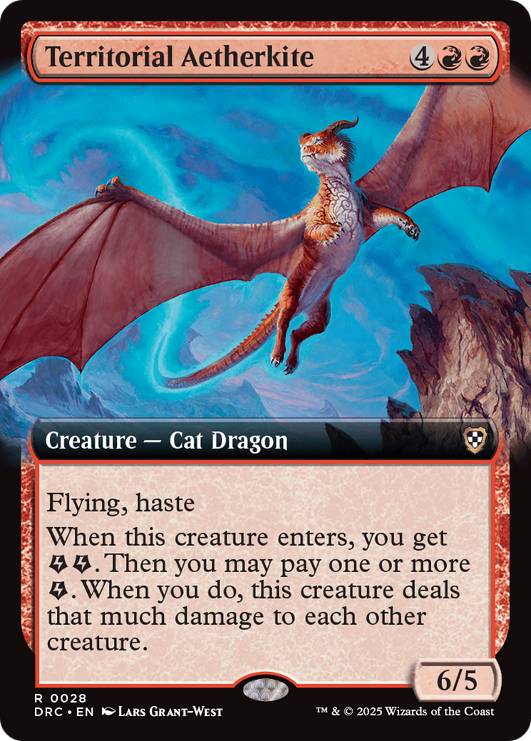 Territorial Aetherkite (Extended Art) (-028) - Commander: Aetherdrift