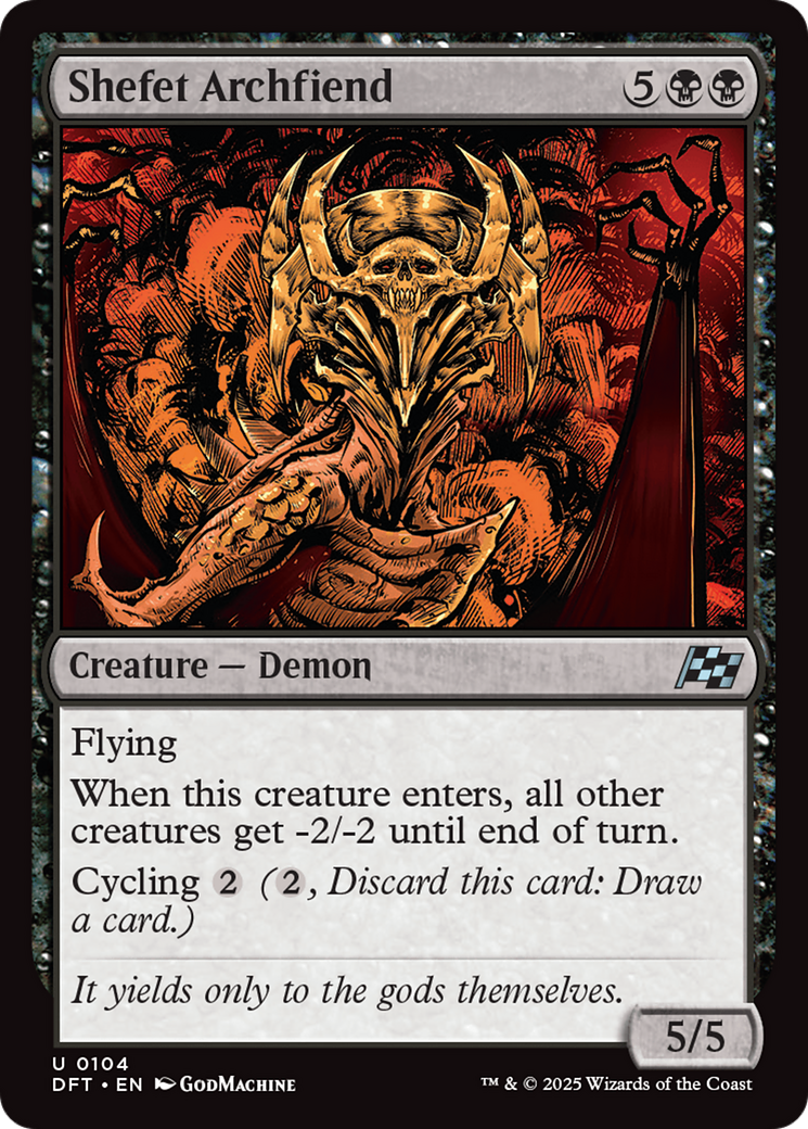 Shefet Archfiend (-104) - Aetherdrift