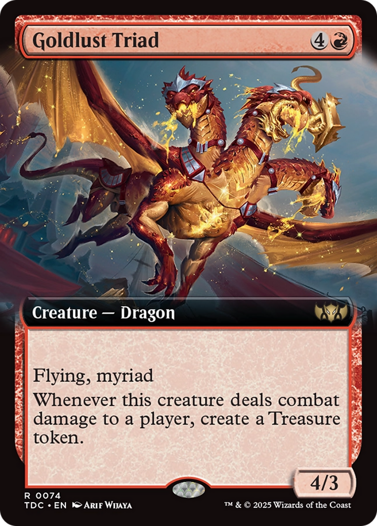 Goldlust Triad (Extended Art) (TDC-074) - Commander: Tarkir: Dragonstorm