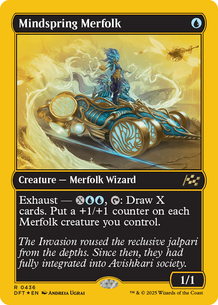Mindspring Merfolk (First-Place Foil) (-436) - Aetherdrift