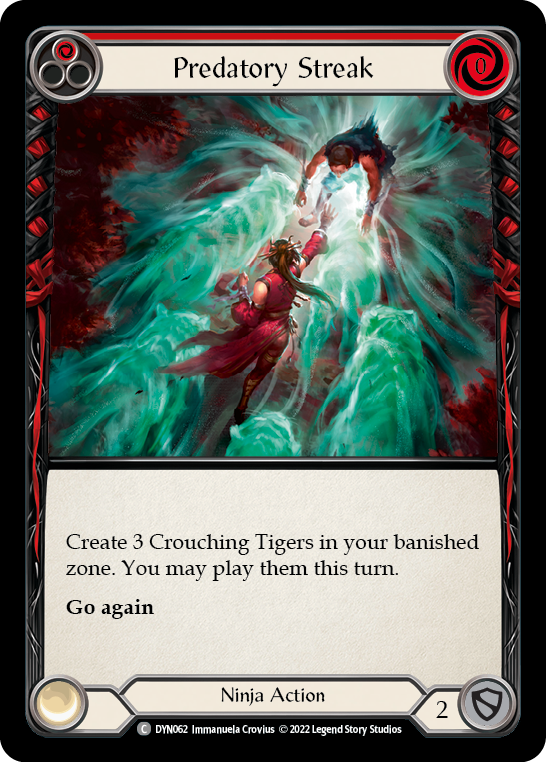 Predatory Streak (Red) [DYN062] (Dynasty)