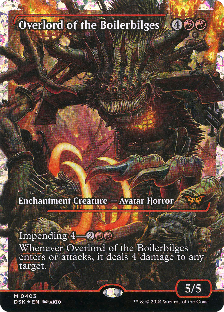 Overlord of the Boilerbilges (Japan Showcase) (Fracture Foil) [Duskmourn: House of Horror]