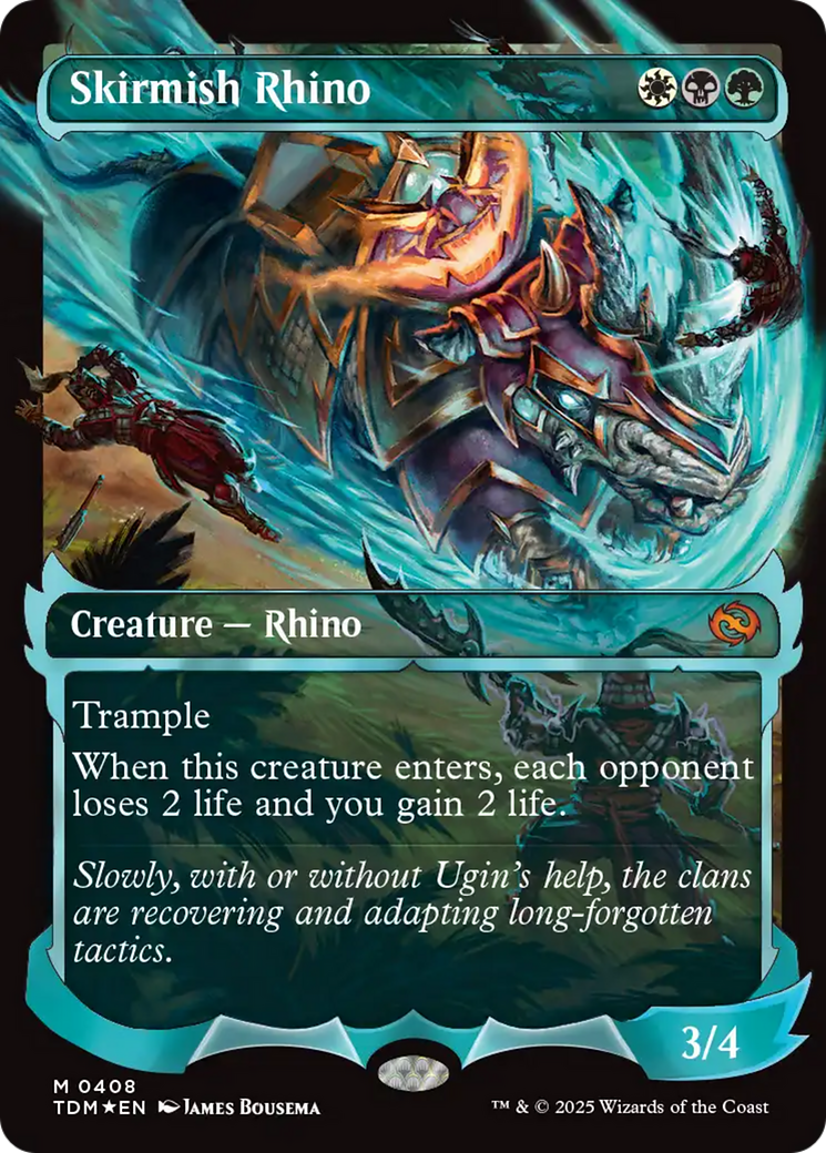 Skirmish Rhino (Showcase) (TDM-408) - Tarkir: Dragonstorm