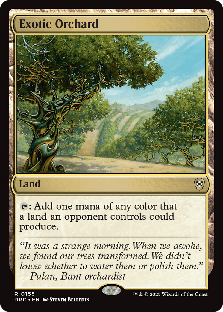 Exotic Orchard (-155) - Commander: Aetherdrift