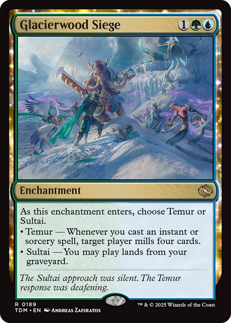 Glacierwood Siege (TDM-189) - Tarkir: Dragonstorm Foil