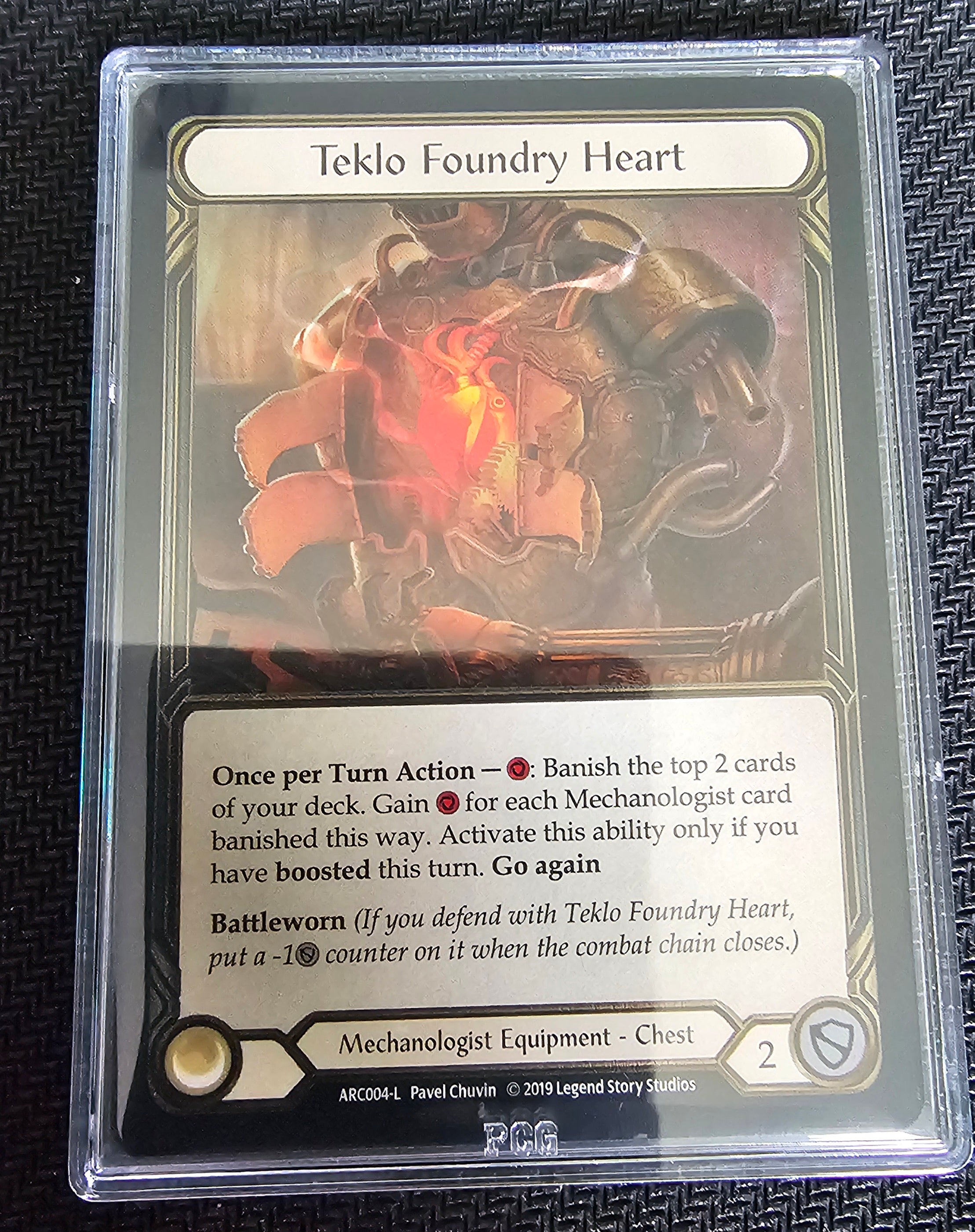 Teklo Foundry Heart - Cold Foil - PCG 9.5 Player Slab Slim