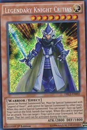 Legendary Knight Critias [DRL2-EN002] Secret Rare