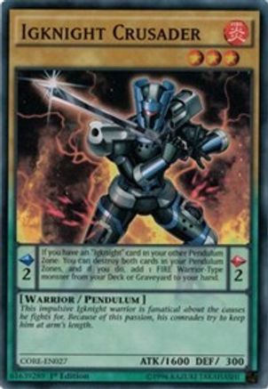 Igknight Crusader [CORE-EN027] Super Rare