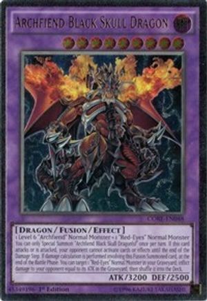 Archfiend Black Skull Dragon [CORE-EN048] Ultimate Rare