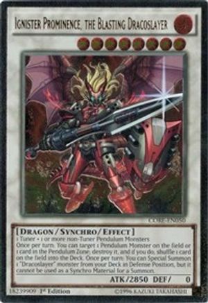 Ignister Prominence, the Blasting Dracoslayer [CORE-EN050] Ultimate Rare