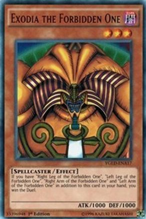 Exodia the Forbidden One [YGLD-ENA17] Ultra Rare