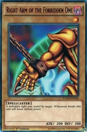 Right Arm of the Forbidden One [YGLD-ENA20] Ultra Rare
