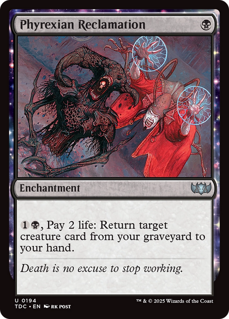 Phyrexian Reclamation (TDC-194) - Commander: Tarkir: Dragonstorm