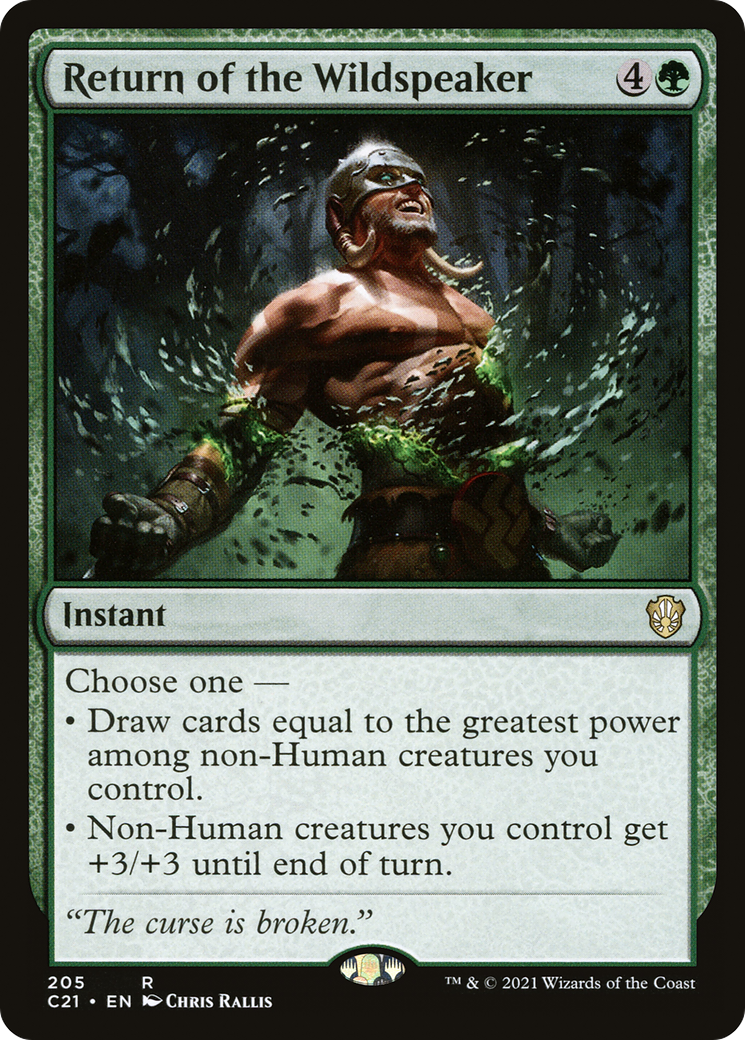 Return of the Wildspeaker [Commander 2021]