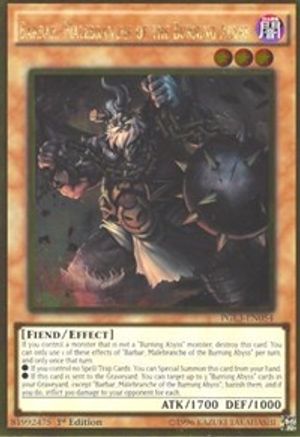 Barbar, Malebranche of the Burning Abyss [PGL3-EN054] Gold Rare