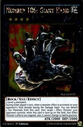 Number 106: Giant Hand [PGL3-EN075] Gold Rare