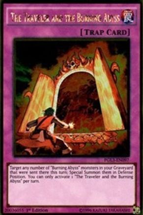 The Traveler and the Burning Abyss [PGL3-EN097] Gold Rare