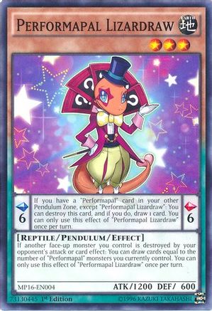 Performapal Lizardraw [MP16-EN004] Common