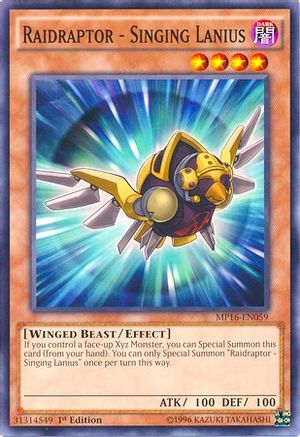 Raidraptor - Singing Lanius [MP16-EN059] Common