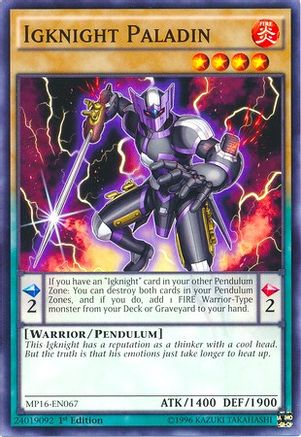 Igknight Paladin [MP16-EN067] Common