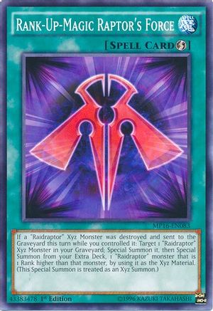 Rank-Up-Magic Raptor's Force [MP16-EN083] Common
