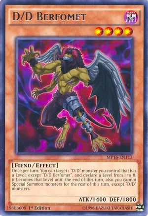 D/D Berfomet [MP16-EN113] Rare