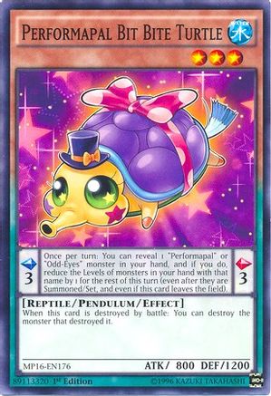 Performapal Bit Bite Turtle [MP16-EN176] Common