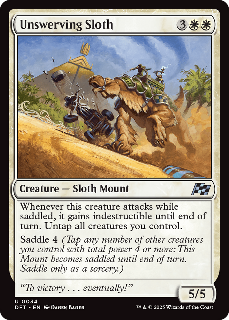 Unswerving Sloth (-034) - Aetherdrift Foil