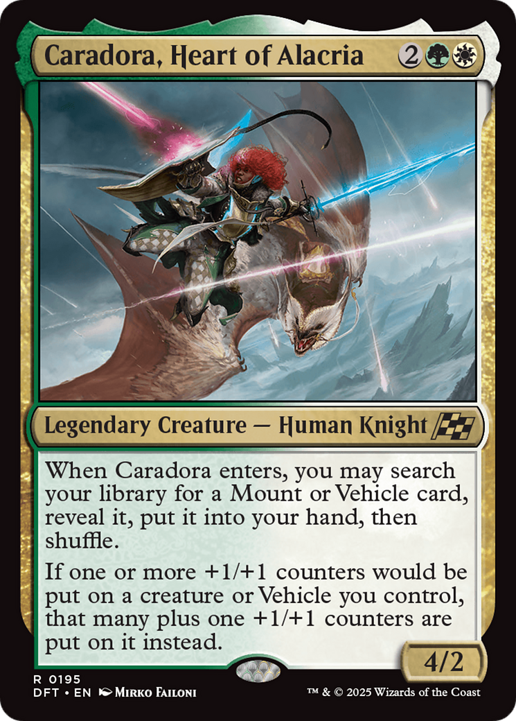 Caradora, Heart of Alacria (-195) - Aetherdrift Foil
