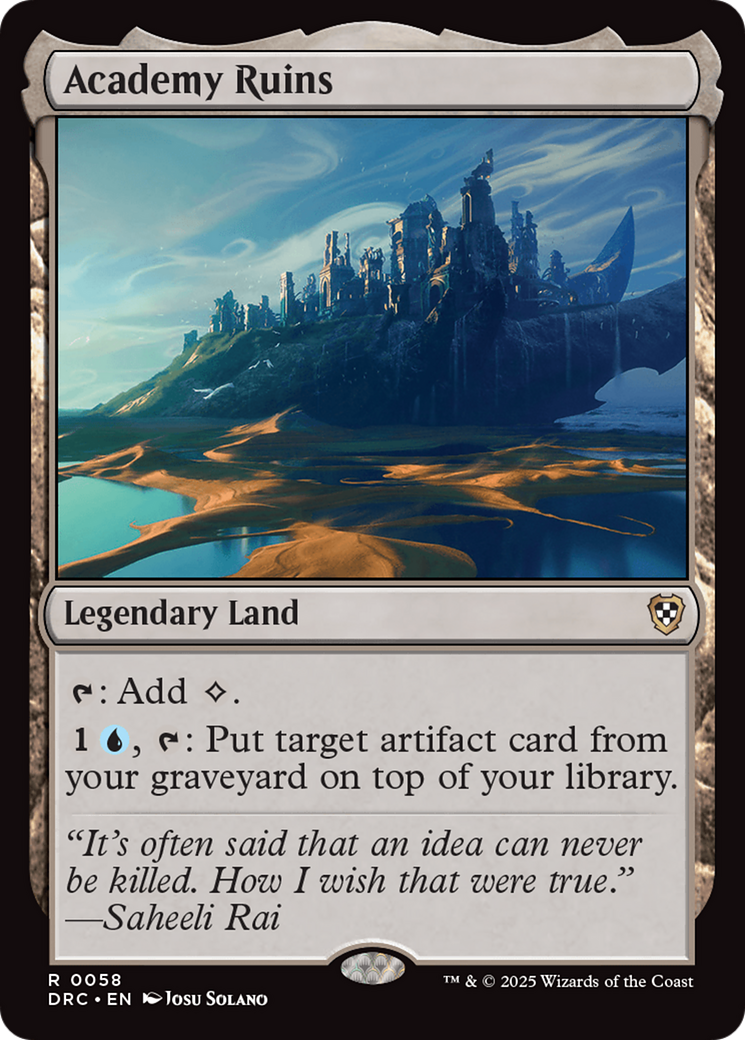 Academy Ruins (-058) - Commander: Aetherdrift
