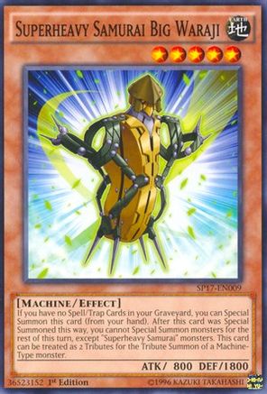 Superheavy Samurai Big Waraji [SP17-EN009] Starfoil Rare