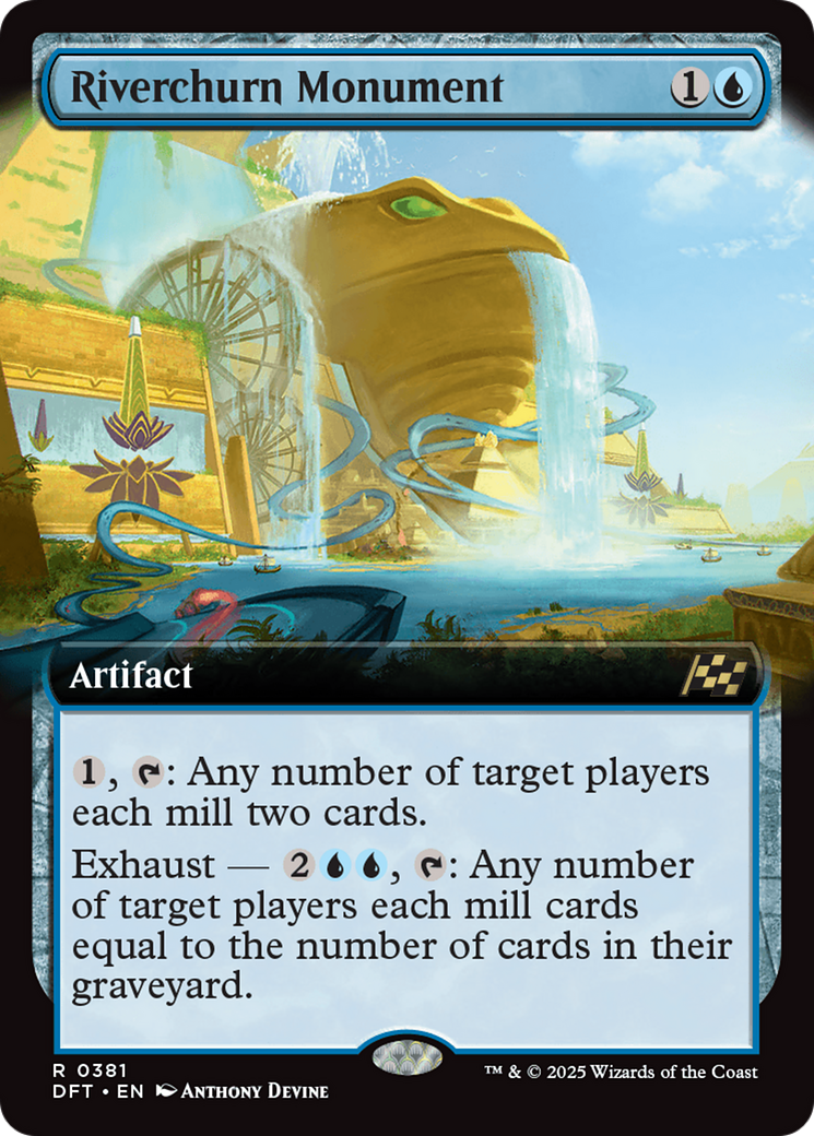 Riverchurn Monument (Extended Art) (DFT-381) - Aetherdrift Foil