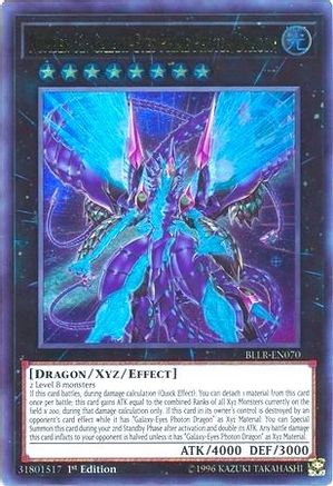 Number 62: Galaxy-Eyes Prime Photon Dragon [BLLR-EN070] Ultra Rare