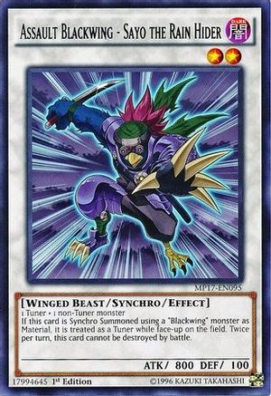 Assault Blackwing - Sayo the Rain Hider [MP17-EN095] Rare