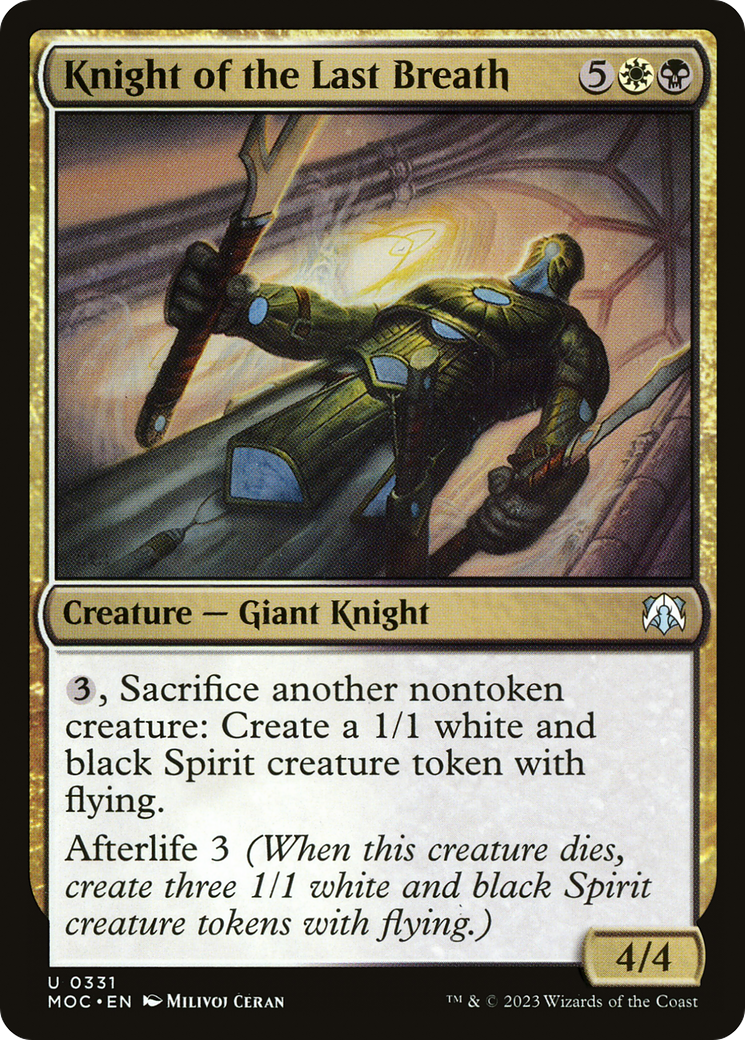 Knight of the Last Breath [March of the Machine Commander]