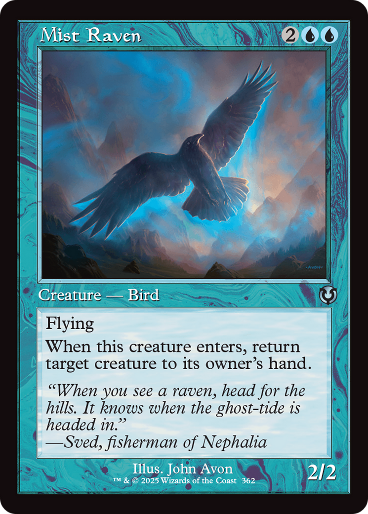 Mist Raven (Retro Frame) (-362) - Innistrad Remastered