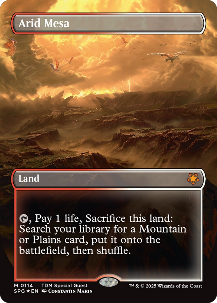 Arid Mesa (Borderless) (Dragonscale Foil) (SPG-114) - Special Guests