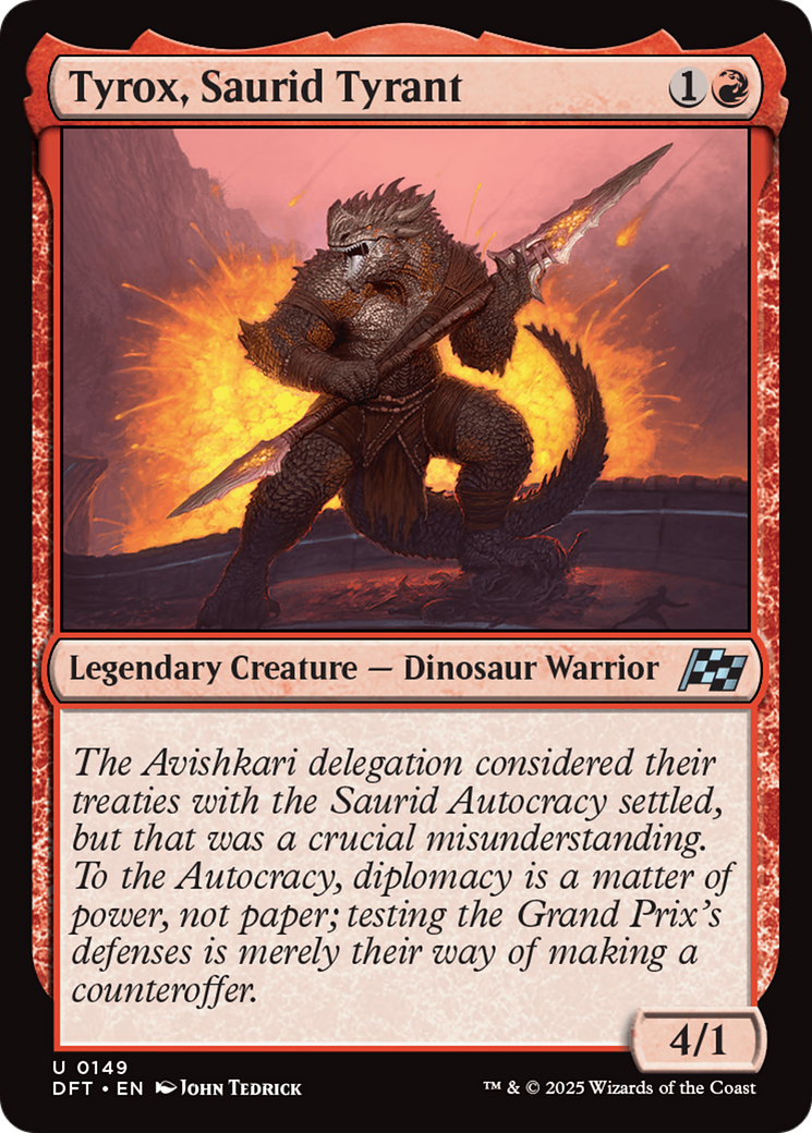 Tyrox, Saurid Tyrant (-149) - Aetherdrift Foil