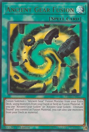 Ancient Gear Fusion [LED2-EN032] Ultra Rare