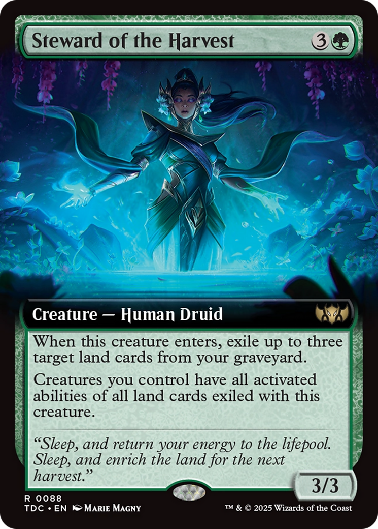 Steward of the Harvest (Extended Art) (TDC-088) - Commander: Tarkir: Dragonstorm