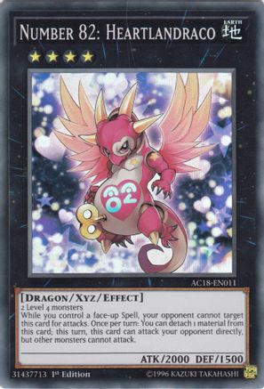Number 82: Heartlandraco [AC18-EN011] Super Rare