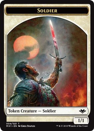 Soldier // Myr Double-Sided Token (MH1-4 // 19) - Modern Horizons